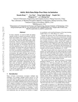 RDPD: Rich Data Helps Poor Data via Imitation