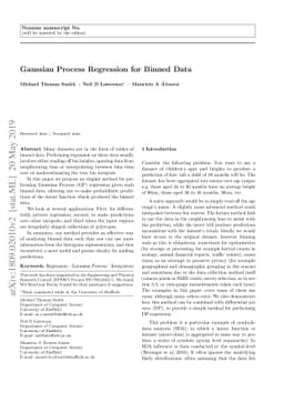 Gaussian Process Regression for Binned Data