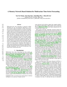 A Memory-Network Based Solution for Multivariate Time-Series Forecasting