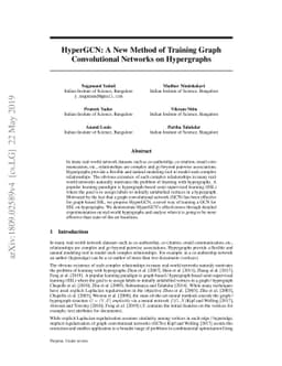 HyperGCN: A New Method of Training Graph Convolutional Networks on
  Hypergraphs