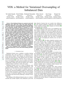 VOS: a Method for Variational Oversampling of Imbalanced Data