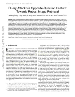 Query Attack via Opposite-Direction Feature:Towards Robust Image
  Retrieval