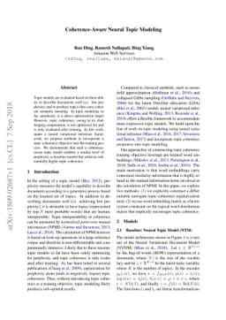 Coherence-Aware Neural Topic Modeling