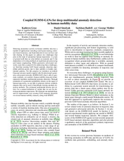 Coupled IGMM-GANs for deep multimodal anomaly detection in human
  mobility data