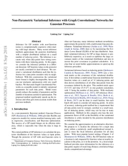 Non-Parametric Variational Inference with Graph Convolutional Networks
  for Gaussian Processes