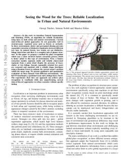 Seeing the Wood for the Trees: Reliable Localization in Urban and
  Natural Environments