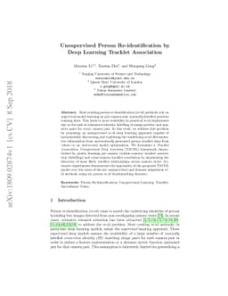 Unsupervised Person Re-identification by Deep Learning Tracklet
  Association