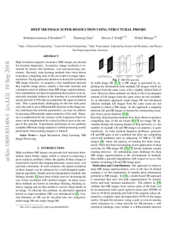 Deep MR Image Super-Resolution Using Structural Priors