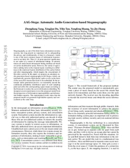 AAG-Stega: Automatic Audio Generation-based Steganography
