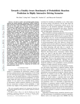 Towards a Fatality-Aware Benchmark of Probabilistic Reaction Prediction
  in Highly Interactive Driving Scenarios