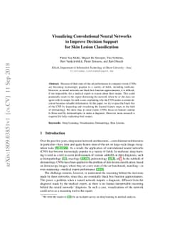 Visualizing Convolutional Neural Networks to Improve Decision Support
  for Skin Lesion Classification