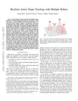 Resilient Active Target Tracking with Multiple Robots