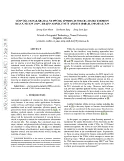 Convolutional Neural Network Approach for EEG-based Emotion Recognition
  using Brain Connectivity and its Spatial Information