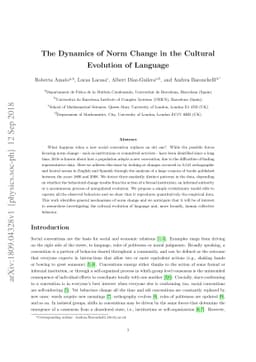 The Dynamics of Norm Change in the Cultural Evolution of Language