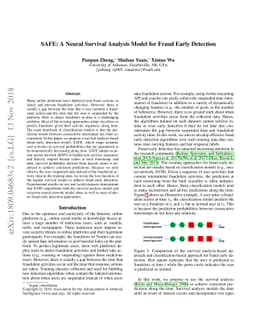 SAFE: A Neural Survival Analysis Model for Fraud Early Detection