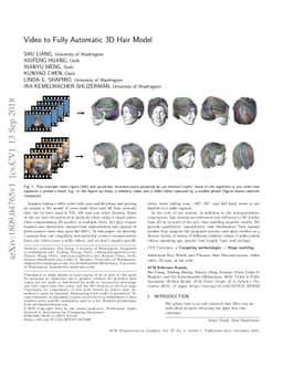 Video to Fully Automatic 3D Hair Model
