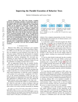 Improving the Parallel Execution of Behavior Trees
