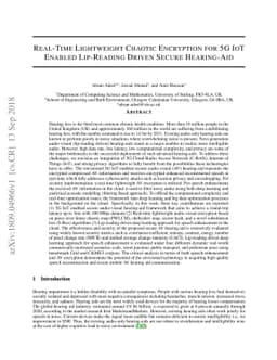Real-Time Lightweight Chaotic Encryption for 5G IoT Enabled Lip-Reading
  Driven Secure Hearing-Aid