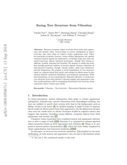 Seeing Tree Structure from Vibration