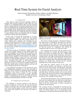 Real Time System for Facial Analysis