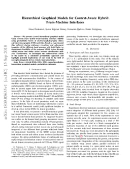 Hierarchical Graphical Models for Context-Aware Hybrid Brain-Machine
  Interfaces