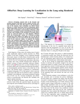 OffsetNet: Deep Learning for Localization in the Lung using Rendered
  Images