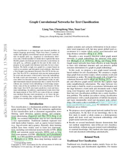 Graph Convolutional Networks for Text Classification