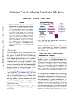 Attention as a Perspective for Learning Tempo-invariant Audio Queries