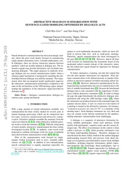 Abstractive Dialogue Summarization with Sentence-Gated Modeling
  Optimized by Dialogue Acts