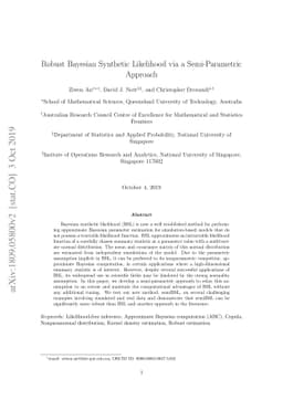 Robust Bayesian Synthetic Likelihood via a Semi-Parametric Approach