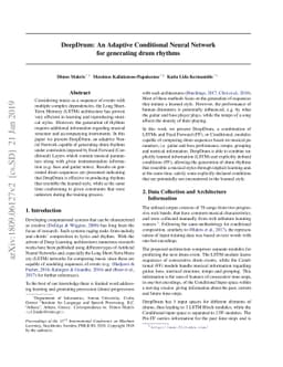 DeepDrum: An Adaptive Conditional Neural Network