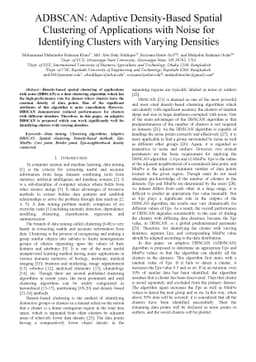 ADBSCAN: Adaptive Density-Based Spatial Clustering of Applications with
  Noise for Identifying Clusters with Varying Densities
