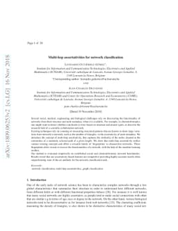 Multi-hop assortativities for networks classification