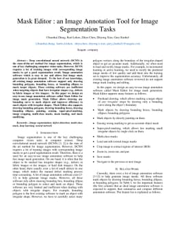 Mask Editor : an Image Annotation Tool for Image Segmentation Tasks