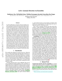 Active Anomaly Detection via Ensembles