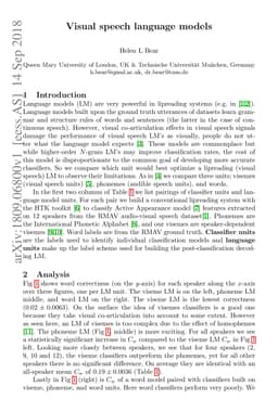Visual Speech Language Models