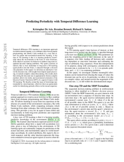 Predicting Periodicity with Temporal Difference Learning