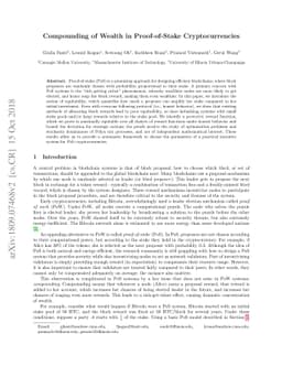 Compounding of Wealth in Proof-of-Stake Cryptocurrencies