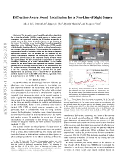 Diffraction-Aware Sound Localization for a Non-Line-of-Sight Source