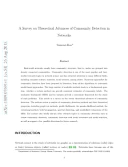 A Survey on Theoretical Advances of Community Detection in Networks