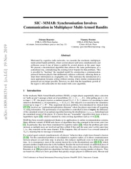 SIC-MMAB: Synchronisation Involves Communication in Multiplayer
  Multi-Armed Bandits