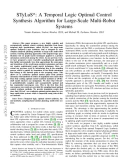 STyLuS*: A Temporal Logic Optimal Control Synthesis Algorithm for
  Large-Scale Multi-Robot Systems
