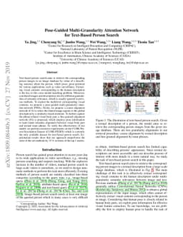 Pose-Guided Multi-Granularity Attention Network for Text-Based Person
  Search