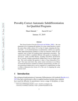 Provably Correct Automatic Subdifferentiation for Qualified Programs