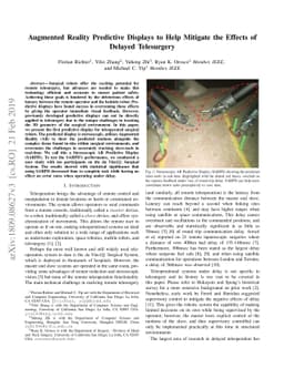 Augmented Reality Predictive Displays to Help Mitigate the Effects of
  Delayed Telesurgery