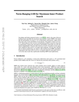 Norm-Ranging LSH for Maximum Inner Product Search