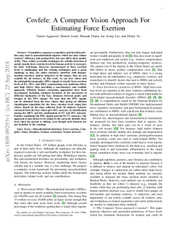 Covfefe: A Computer Vision Approach For Estimating Force Exertion