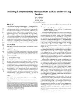 Inferring Complementary Products from Baskets and Browsing Sessions