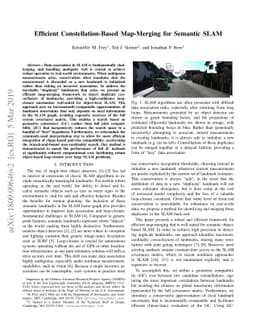 Efficient Constellation-Based Map-Merging for Semantic SLAM