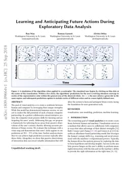 Learning and Anticipating Future Actions During Exploratory Data
  Analysis